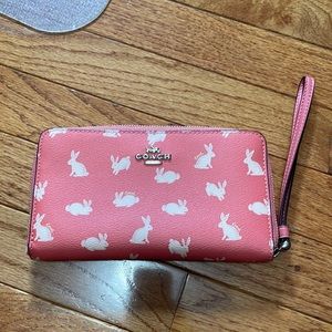 Coach bunny wallet/wristlet